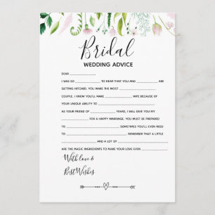 Invitation Un conseil mariage pour la mariée qui connaît le j