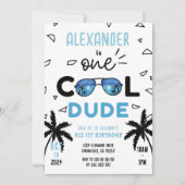 Invitation Un Cool Dude Lunettes de soleil Garçon 1er premier (Devant)