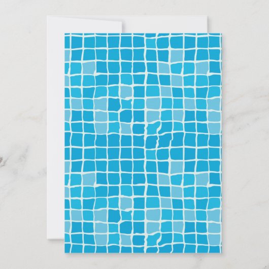 Invitation Un Cool Dude Summer Pool Party 1er anniversaire (Dos)