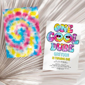 Invitation Un Cool Dude Tie Dye Boy 1er anniversaire