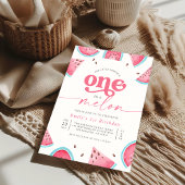 Invitation Un dans la pastèque Melon 1er fête d'anniversaire