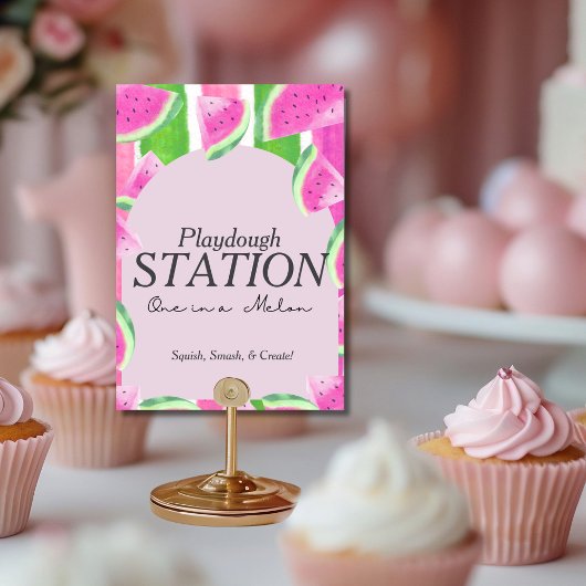 Invitation Un dans la Station de pâte à modeler Melon  Enseig