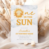 Invitation Un dans le soleil soleil 1er anniversaire