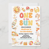 Invitation Un Dans L'Invitation Du Sun Pool Party (Devant)