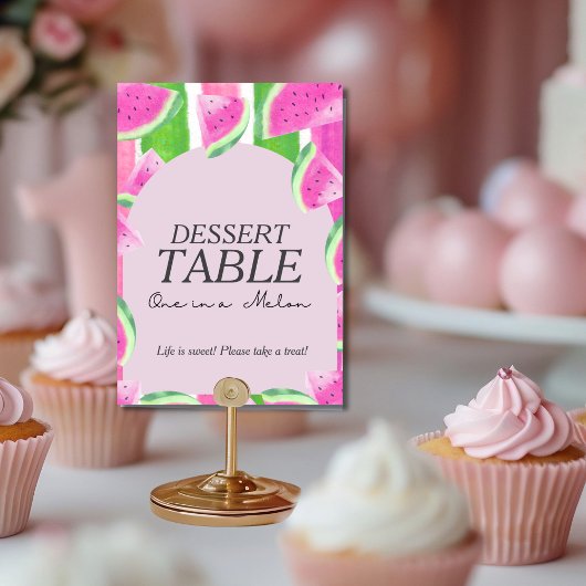 Invitation Un dans un dessert de melon TABLE Pastèque rose  E