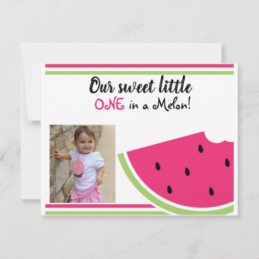 Invitation UN dans un MELON (Devant)