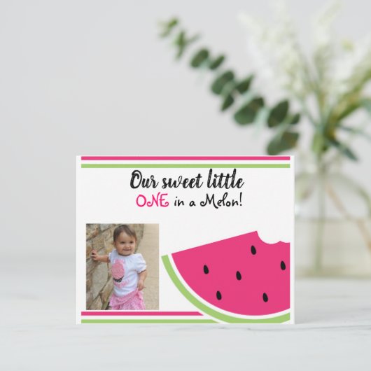 Invitation UN dans un MELON (Debout devant)