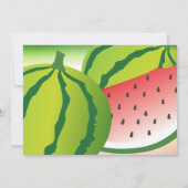 Invitation Un dans un Melon 1er anniversaire (Dos)