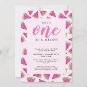 Invitation Un dans un melon 1er anniversaire (Devant)