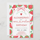 Invitation Un Dans Un Melon 1er Anniversaire (Devant)
