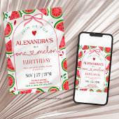 Invitation Un Dans Un Melon 1er Anniversaire