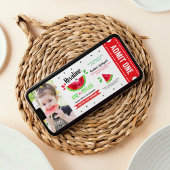 Invitation Un dans un melon Billet Premier anniversaire Photo