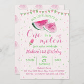 Invitation Un Dans Un Melon Cute Watermelon Premier Anniversa (Devant / Derrière)