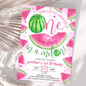 Invitation UN dans un Melon ! Fête d'anniversaire Pastèque Ro