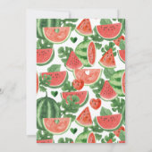 Invitation Un dans un Melon Little Sweetie 1ère fête d'annive (Dos)