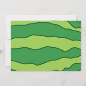 Invitation Un dans un melon première fête d'anniversaire de p (Dos)