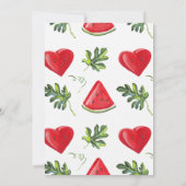 Invitation Un dans un Melon Watermelon Premier anniversaire (Dos)