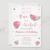 Invitation Un Dans Un Melon Watermelon Rose Green Anniversair (Devant)