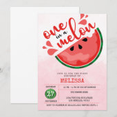 INVITATION UN DANS UNE MELON - PREMIER ANNIVERSAIRE (Devant / Derrière)