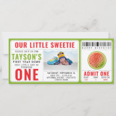 Invitation Un dans une Parties scintillant Melon Watermelon 1 (Devant)