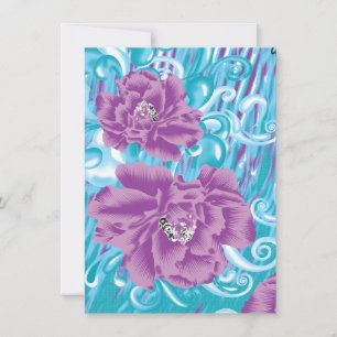 Invitation Un design de textile vibrant mettant en vedette du
