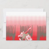 Invitation Un design graphique dynamique présente un motif ro (Devant)