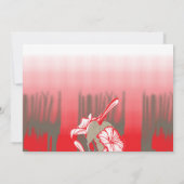 Invitation Un design graphique dynamique présente un motif ro (Dos)