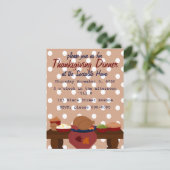 Invitation Un dîner d'action de grâces doux et simple (Debout devant)