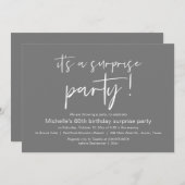 Invitation Un dîner d'anniversaire surprenant (Devant / Derrière)