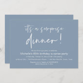 Invitation Un dîner d'anniversaire surprenant (Devant / Derrière)