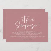 Invitation Un dîner d'anniversaire surprenant (Devant / Derrière)