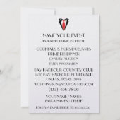 Invitation Un Dîner De Cravate Rouge (Dos)