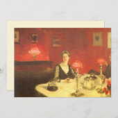 Invitation Un dîner table de nuit par John Singer Sargent (Devant / Derrière)