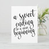 Invitation Un doux aboutissement à un nouveau commencement pa (Debout devant)