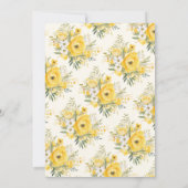 Invitation Un doux Baby shower d'abeilles au miel (Dos)