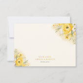Invitation Un doux petit miel Baby shower d'abeilles Merci (Dos)