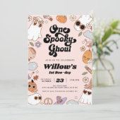 Invitation Un Éffrayant Ghoul Super Halloween 1er anniversair (Debout devant)