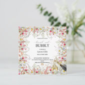 Invitation Un élégant brunch à fleurs fleurs sauvages et une  (Debout devant)