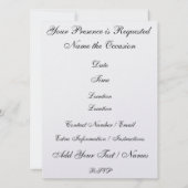 Invitation Un Élégant événement de graduation - SRF (Dos)