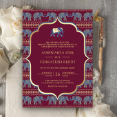 Invitation Un éléphant de la marine bourguignonne en un seul