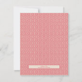 Invitation Un éléphant indien sauve la date (Dos)