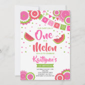 Invitation Un en partie de melon d'invitation d'anniversaire (Devant)