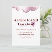 Invitation Un endroit pour appeler notre propre parties scint (Debout devant)