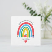 Invitation Un enseignant qui vous remercie pour tout (Debout devant)