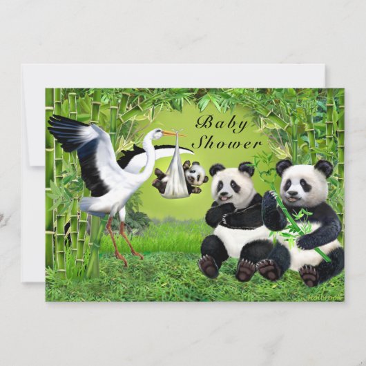 Invitation Un ensemble de Baby showers de joie (Devant)