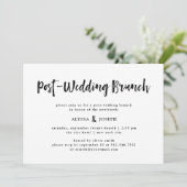 Invitation Un esprit moderne | Mariage de poste Brunch noir e (Debout devant)