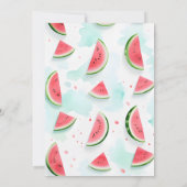 Invitation un été rose amusant dans un melon premier 1er anni (Dos)