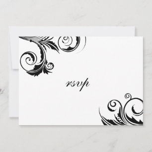 Invitation Un événement de Cravate noire -cartes rsvp