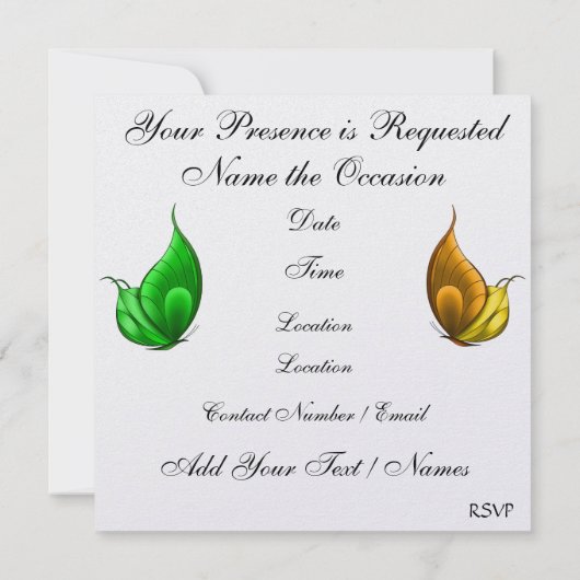 Invitation Un événement de gala - SRF (Dos)