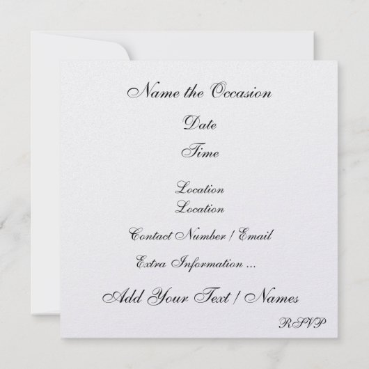 Invitation Un événement d'envergure royale - SRF (Dos)